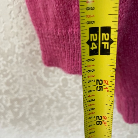 Boden Pink Mohair Wool Button Down
V Neck Cardigan Super Soft Size SZ 12 - Picture 6 of 10